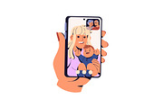 Happy families, parents and kids set, a Person Illustration by PaperTrident (Thumbnail 3 of 9)
