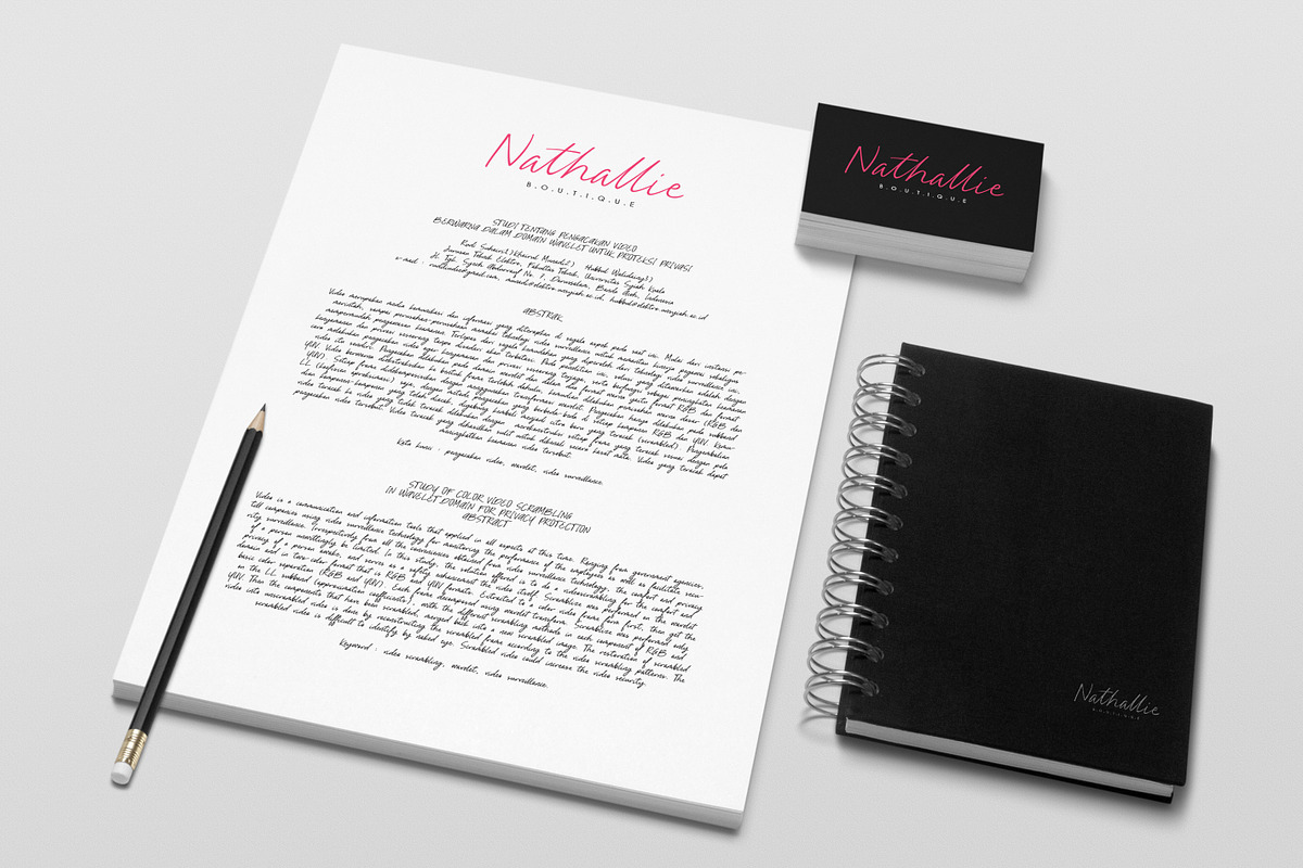 Nathallie, a Handwritten Font by rudiSasori (Photo 8 of 12)