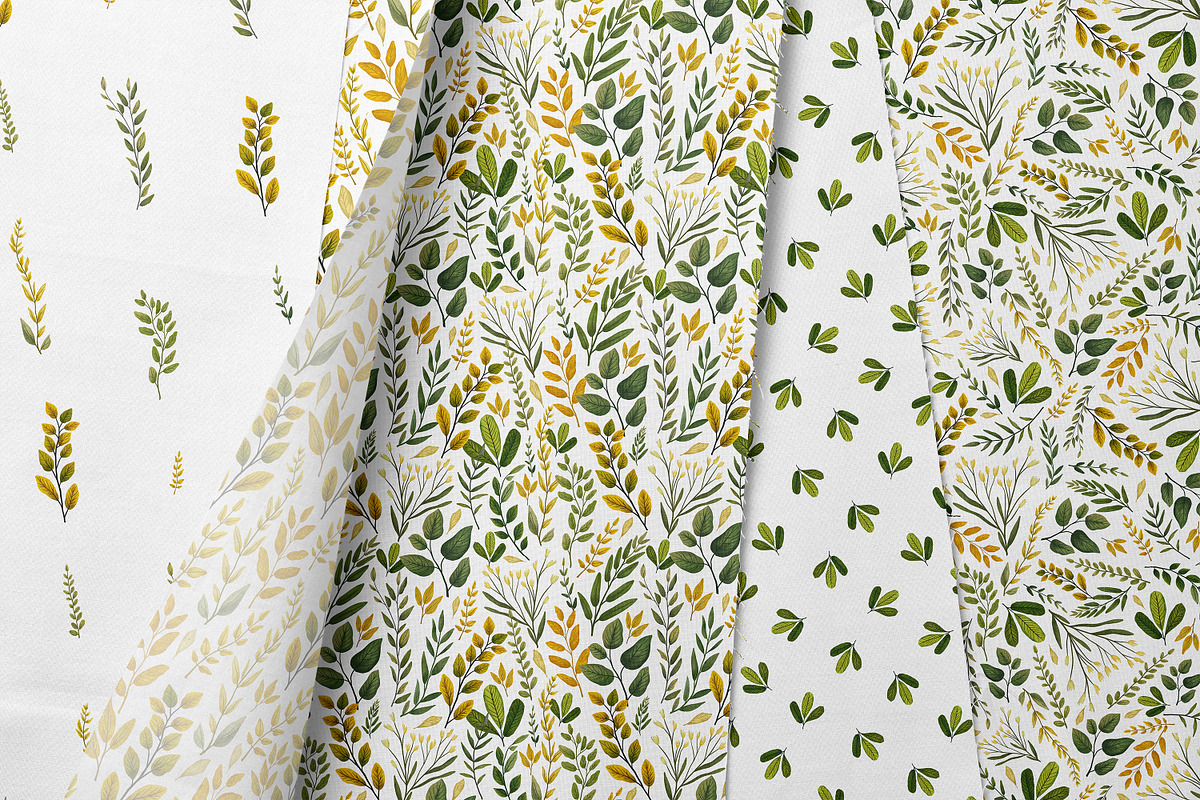 Whispering Leaves Seamles Patterns, a Graphic by Ette Design (Photo 4 of 11)