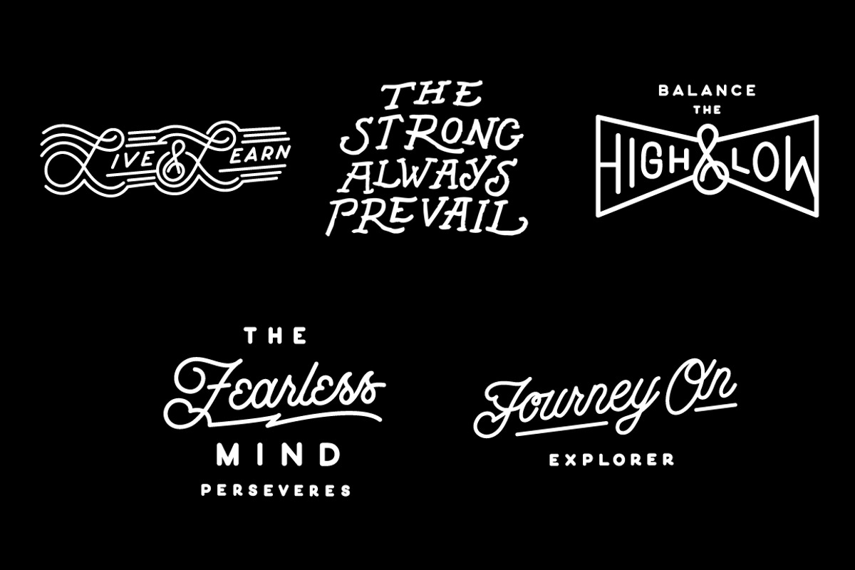 Inspirational Typography Pack, an Illustration by Nomad Stockpile (Photo 3 of 6)