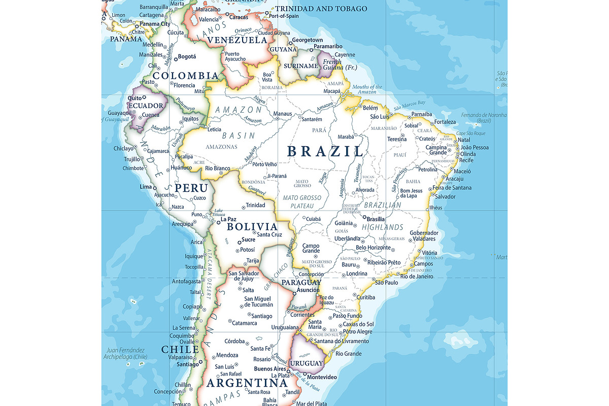Vector World Map - Large&Detailed, a Decorative Illustration by PorcuPen Works (Photo 3 of 9)
