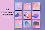 Outer Space Aesthetic Instagram, a Social Media Template by maaariabouvier (Thumbnail 1 of 6)