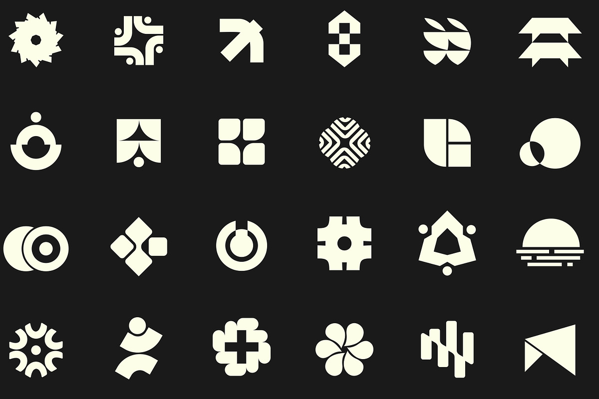 Geometric Logo Pack, a Solid Icon by Tekuni (Photo 3 of 14)