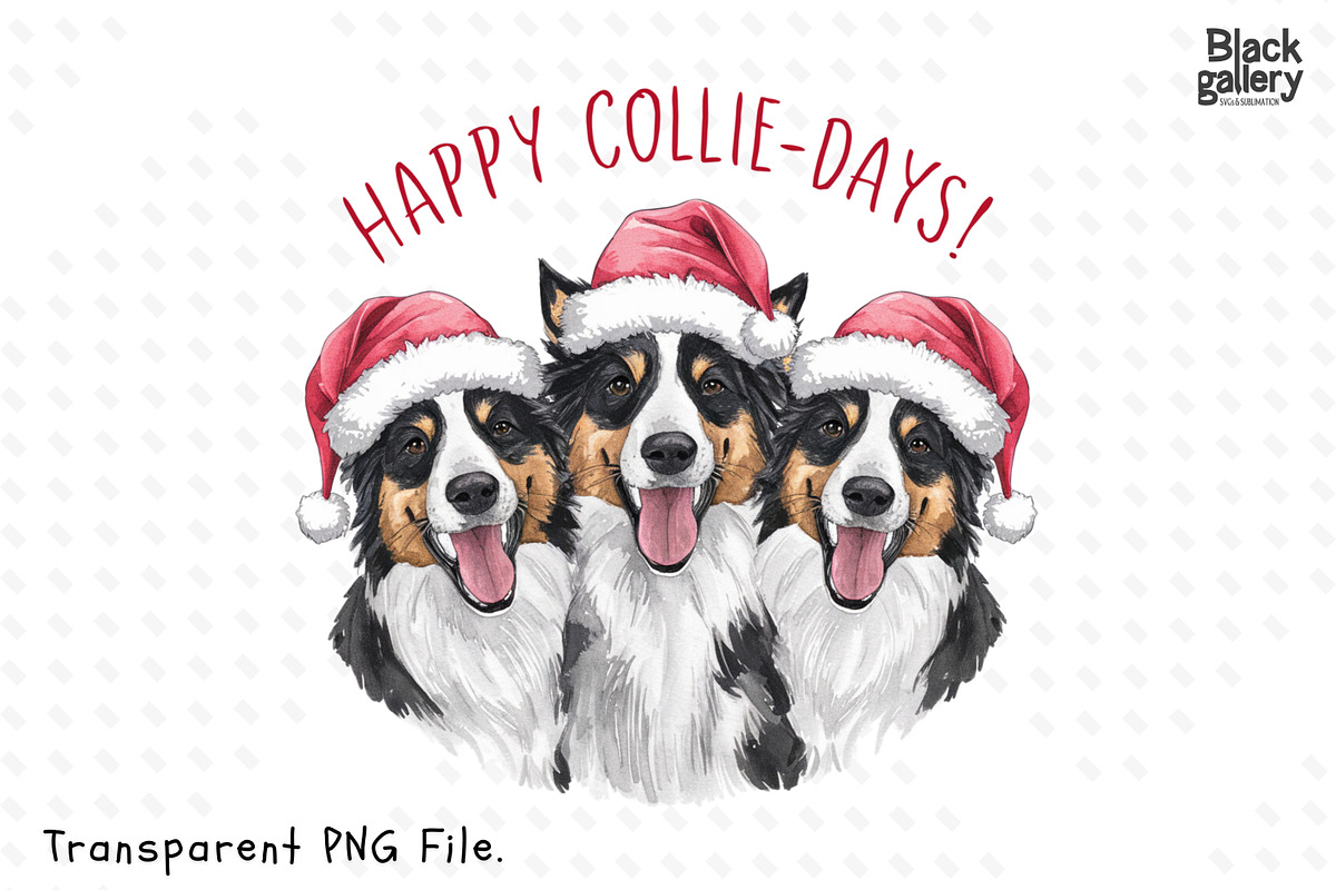 Watercolor Christmas Dog Puns Bundle, a Graphic by Clipart Bloom (Photo 12 of 25)