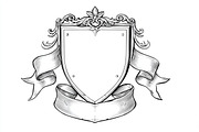 Hand-Drawn Heraldic Shield Vector, an Object Graphic by Creativeshirt (Thumbnail 3 of 10)