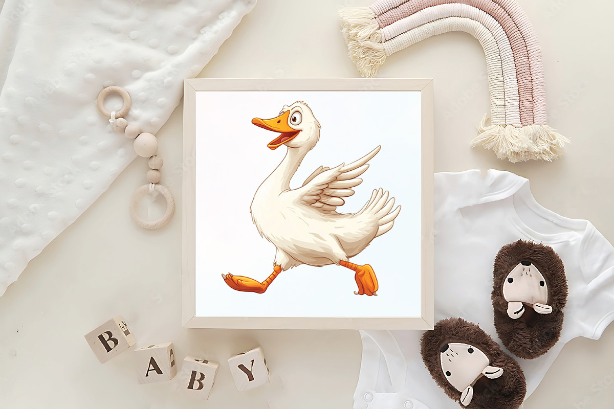 Funny Halloween Silly Goose Clipart, an Illustration by CraftArtStudio (Photo 6 of 6)