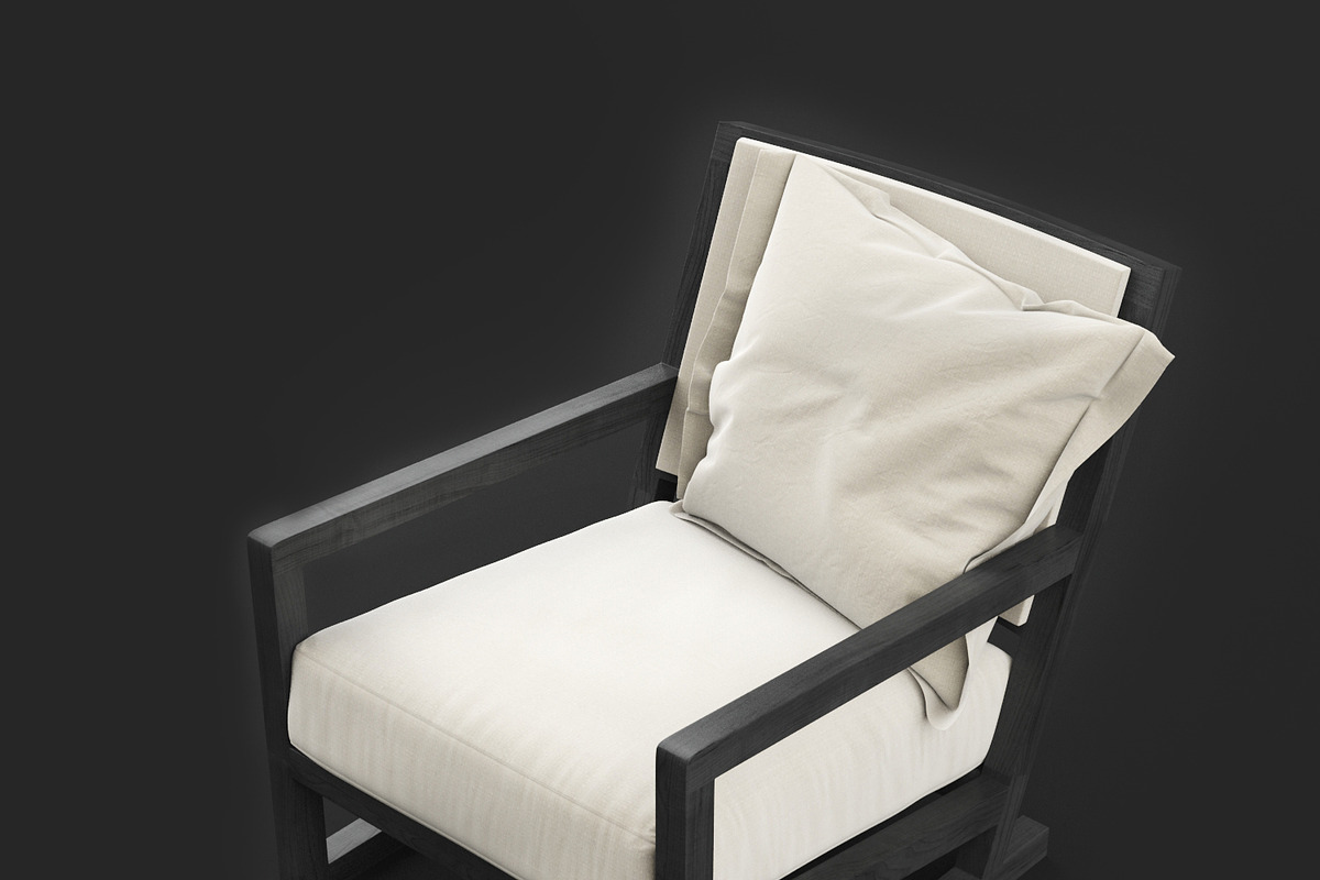 Clio ARMCHAIR B&B Italia, a Furniture 3D Model by NOMODOL (Photo 3 of 5)
