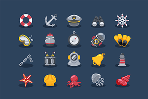 Sea Elements Icons