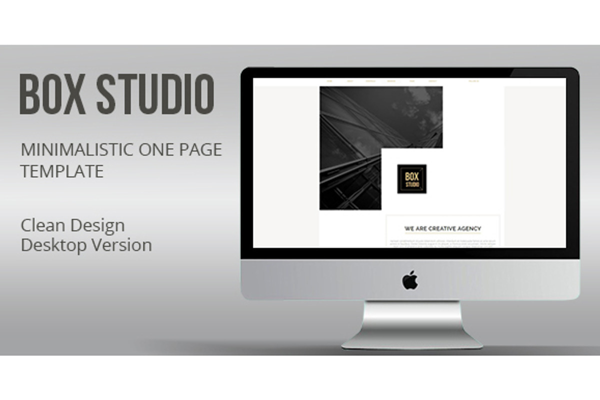 Minimalistic Landing  Page Muse, a Landing Page Template by k-project design