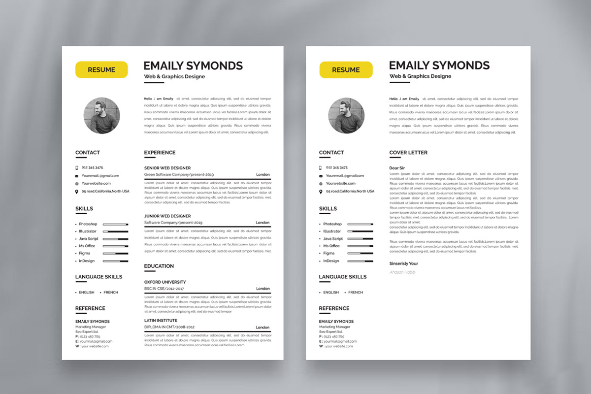 Resume with Picture, a Resume Template by Blackcloud_Creations (Photo 5 of 6)