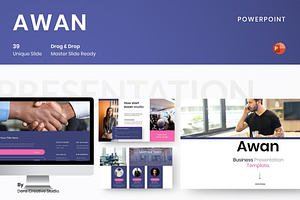 Awan – Business PowerPoint Template, a Presentation Template by Dens Creative Studio