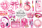 Glitter Pink Girl Sublimation Clipar, an Illustration by OK Design (Thumbnail 1 of 5)