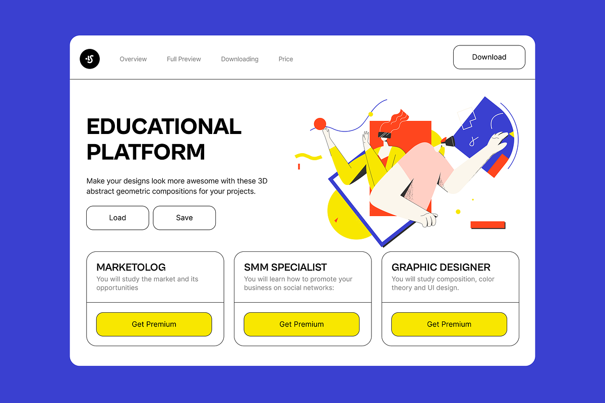 Yeeow! Illustration Kit, a Templates & Theme by ls-illustrations (Photo 2 of 7)