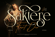 Saktere - Elegant Serif and Script, a Serif Font by Burntilldead (Thumbnail 1 of 12)