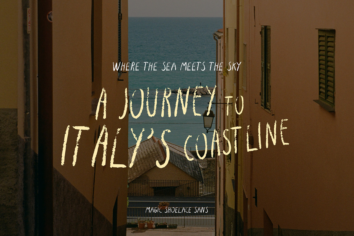 Magic Shoelace Sans Uppercase Font, a Handwritten Font by Perplexitics (Photo 8 of 10)