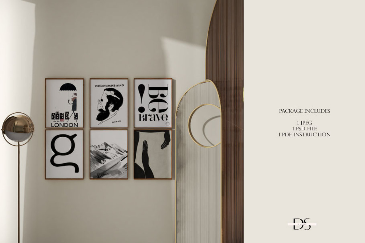 Mockup template for printable art, a Print Template by DSTUDIO888 (Photo 4 of 4)