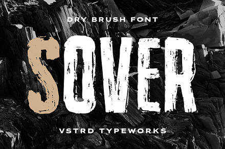 SOVER - Dry Brush Font