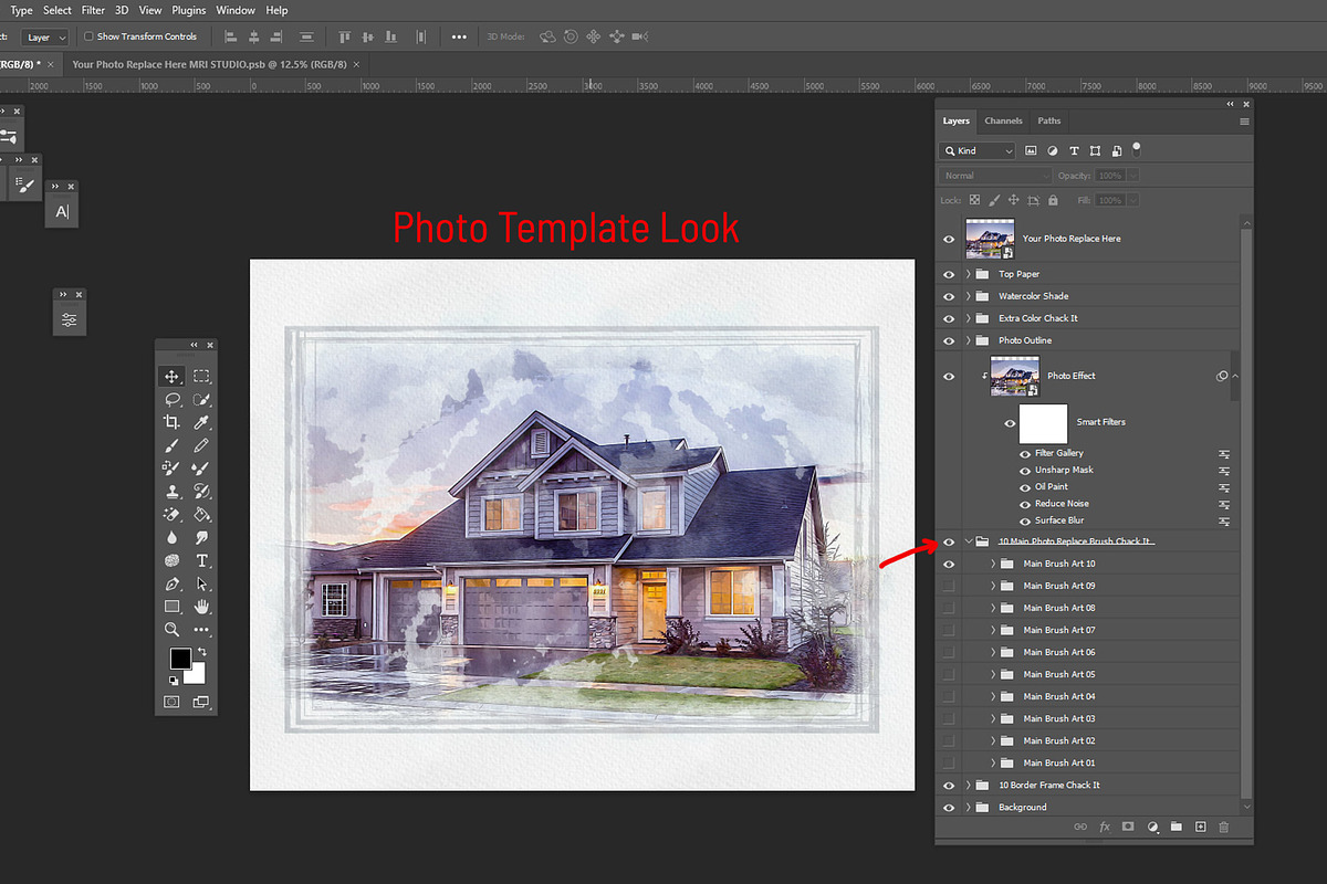Digital House Painting Art Creator, an Action Add-On by MRI STUDIO (Photo 3 of 29)