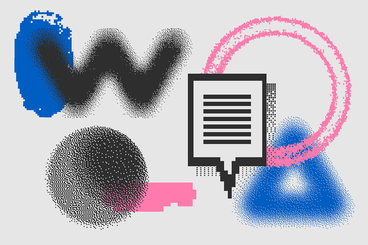126 Vector Dither Textured Clip Arts, a Graphic by softulka (Photo 18 of 19)