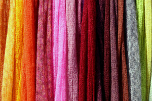 Colorful fabric background, an Abstract Photo by BOOCYS
