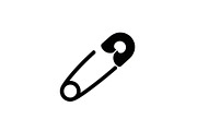 Safety Pin Vector Silhouette Bundle, an Illustration by Designs_River (Thumbnail 6 of 20)