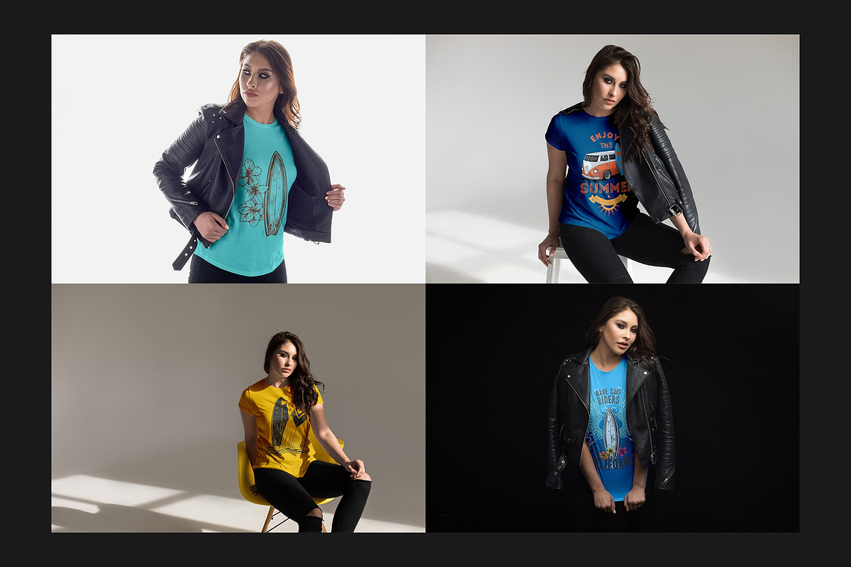 T-Shirt Mock-Up Set, a Shirt Mockup by Freeman Studio (Photo 7 of 15)