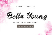 Bella Young Cyrillic Textured Font, a Font by IraDvilyuk (Thumbnail 1 of 9)