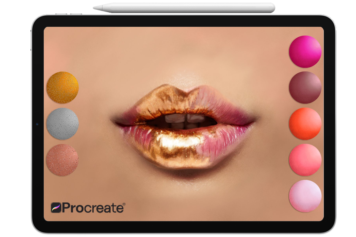 Lips Swatches for Procreate, a Palette Add-On by FaeryDesign (Photo 1 of 3)