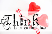 THINK Hand Crafted Font, a Serif Font by Rhonna Designs (Thumbnail 1 of 3)