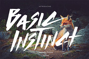 Basic Instinct Typeface, a Font by DOZZURA (Thumbnail 1 of 6)