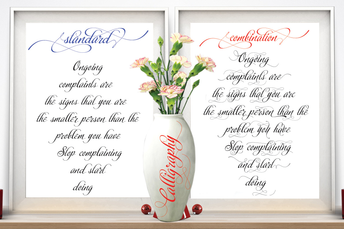 Calligraphy Script, a Script Font by moriztype (Photo 4 of 4)