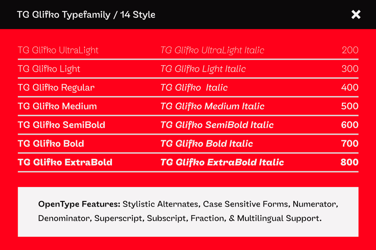 TG Glifko, a Sans Serif Font by Tegamitype (Photo 2 of 10)