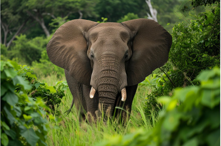 Majestic Beautiful elephant wildlife, an Animal Photo by Ylivdesign
