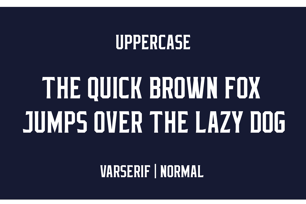 Varserif Font Family preview 2