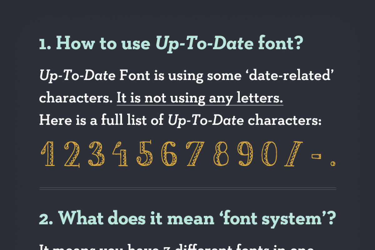 Up-To-Date Font | Zig Zag preview 2