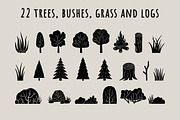 Scandinavian forest trendy set, an Illustration by Yanakicc (Thumbnail 11 of 14)
