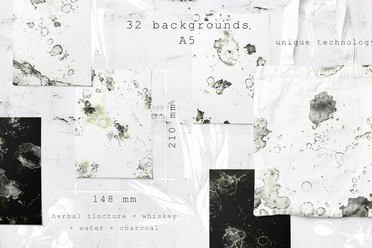 CHARCOAL & GOLD GRAPHIC COLLECTION, a Texture Illustration by Luna Dreams (Photo 3 of 11)