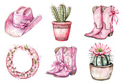 Western Pink Coquette Clipart PNG, an Illustration by designhome (Thumbnail 3 of 5)