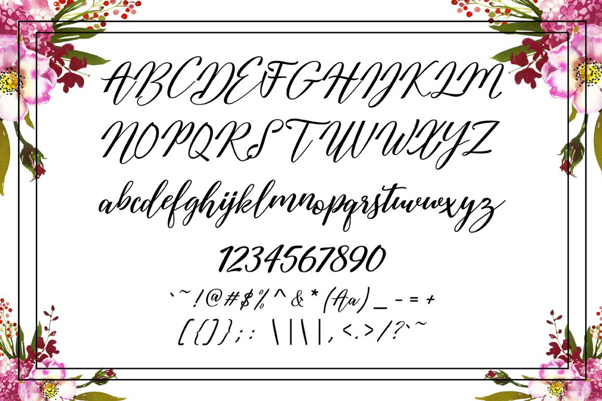 Austina Script, a Script Font by Zane Studio (Photo 9 of 11)