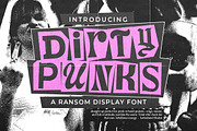 Dirty Punk - Randsom Display Font, a Handwritten Font by Letterhend Studio (Thumbnail 1 of 9)