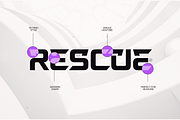 Rascer - Modern Technology Logo Font, a Sans Serif Font by TokoPress (Thumbnail 8 of 12)