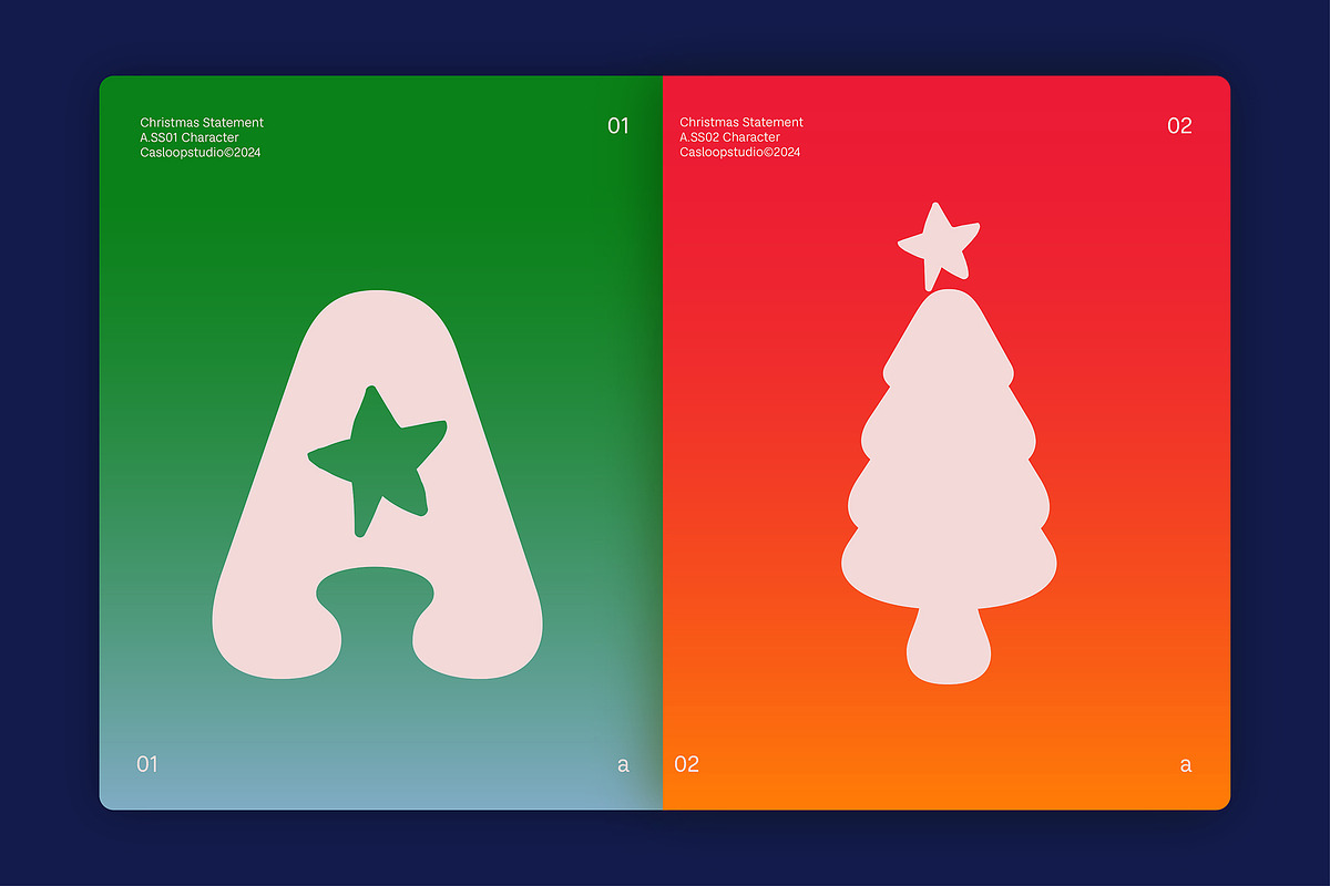Christmas Statement – Bubble Font, a Sans Serif Font by Casloop Studio (Photo 9 of 9)