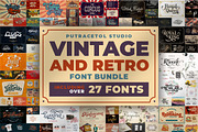 Best Vintage Font Bundles, a Script Font by PutraCetol Studio (Thumbnail 1 of 18)