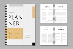 Planner Template Layout, a Stationery Template by MightyDesign