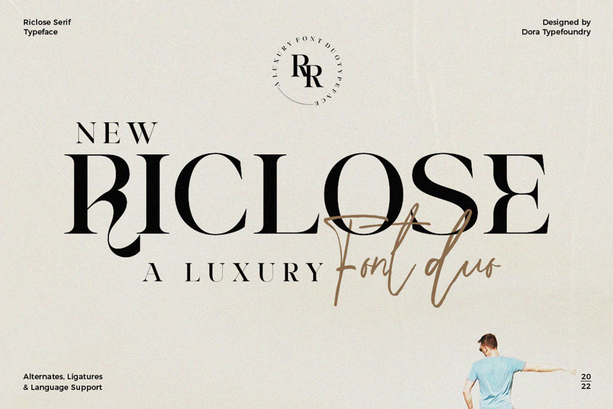 Riclose Font Duo, a Serif Font by Dora Typefoundry (Photo 1 of 29)