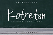 Kotretan Handwritten Font, a Handwritten Font by Fernande (Thumbnail 1 of 5)
