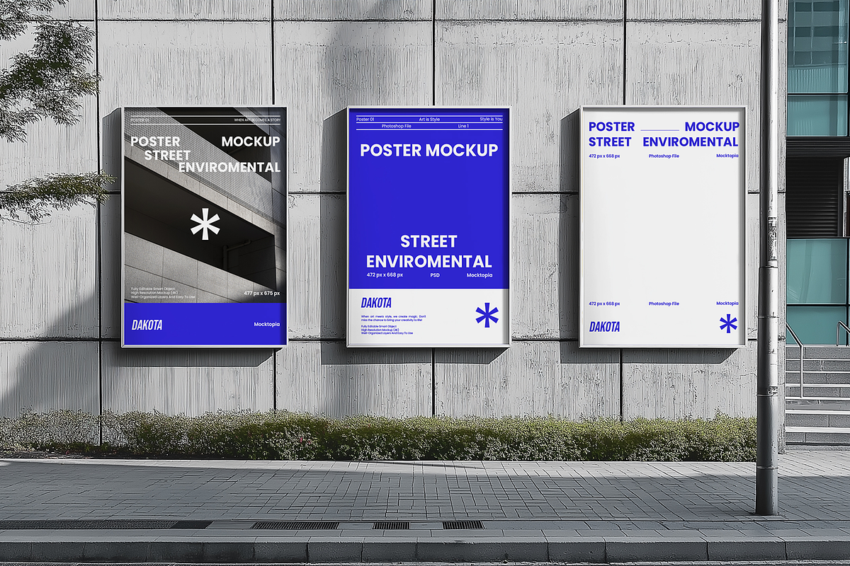 Street Environmental Poster Mockups, an Advertising Mockup by Mocktopia (Photo 7 of 10)