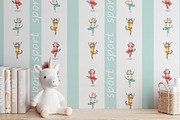 Pattern set Sport and cats, a Pattern Graphic by L- design studio (Thumbnail 5 of 5)