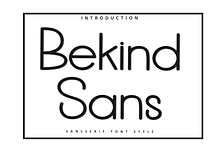 Bekind Sans