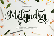 Melyndra Script, a Script Font by Has_rizal (Thumbnail 9 of 10)